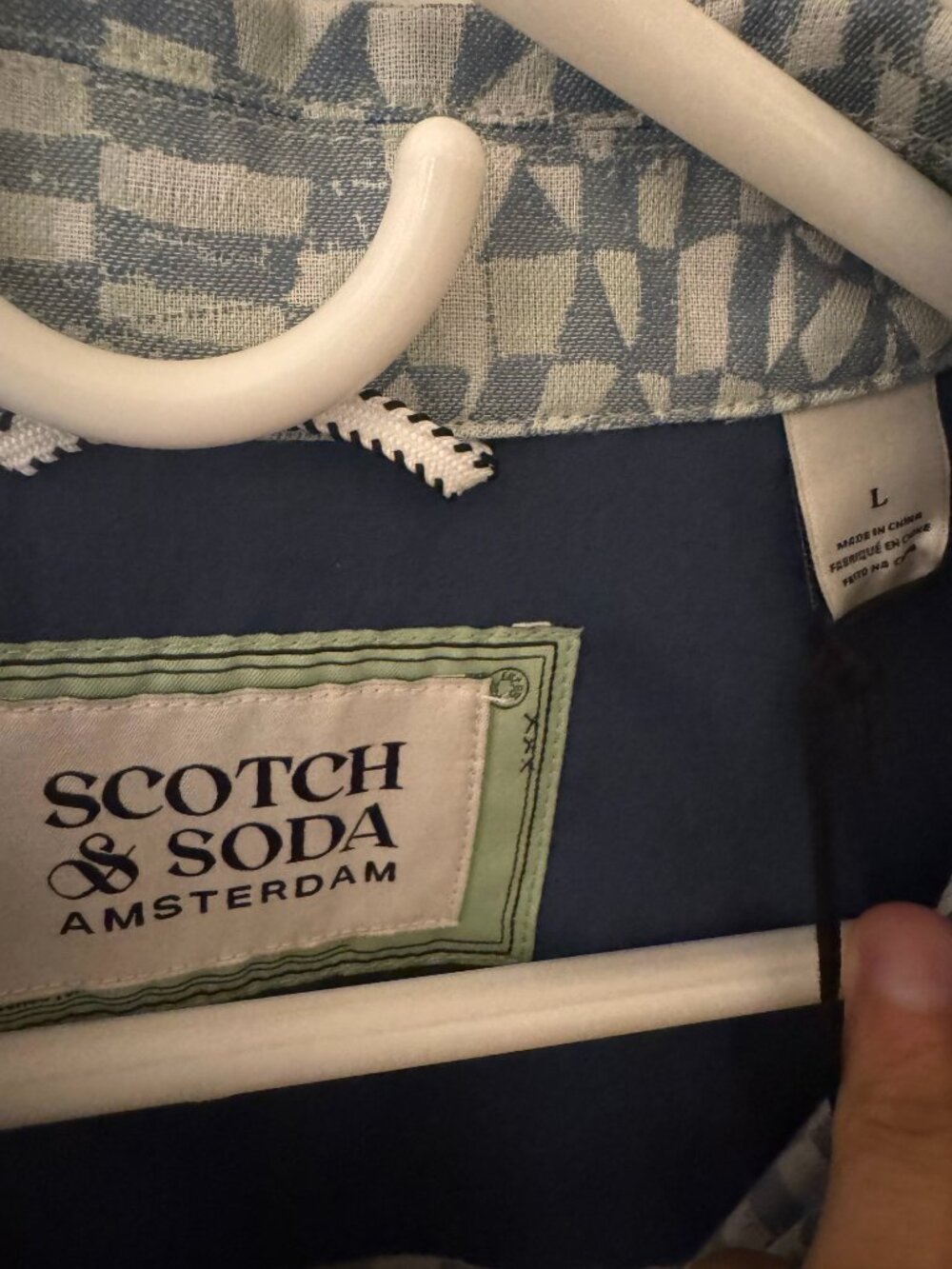 Blue Scotch & Soda patterned overshirt — Size L - Picture 4 of 4